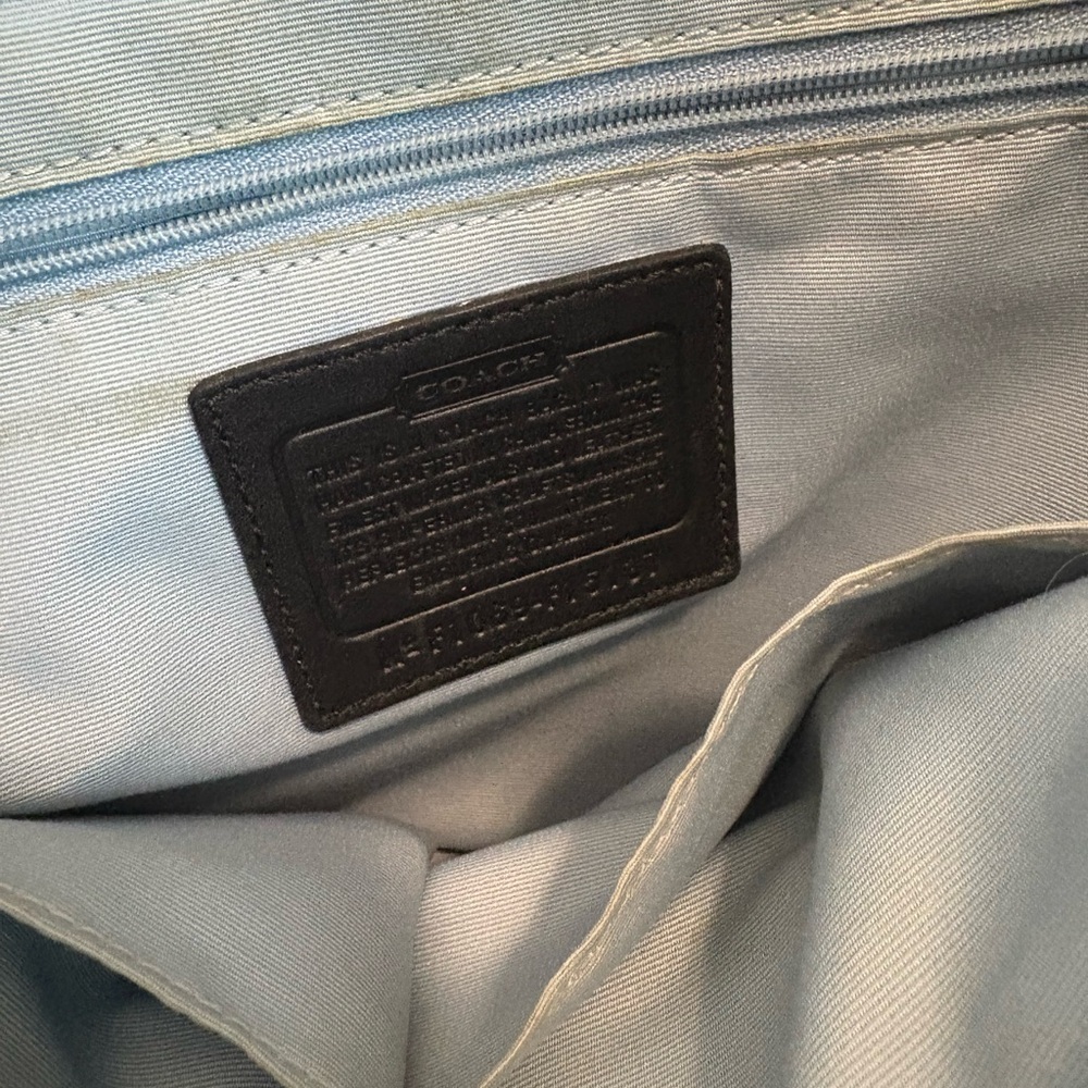 Coach Black and White Patterned Tote - Picture 6 of 7